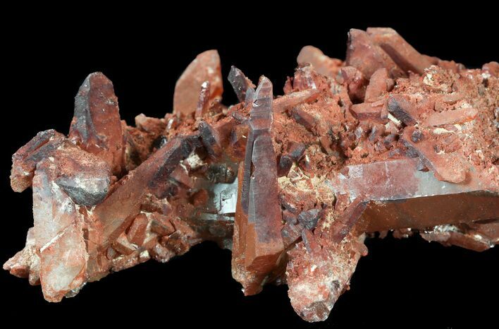 Natural Red Quartz Crystals - Morocco #51842